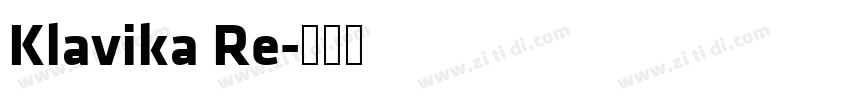 Klavika Re字体转换